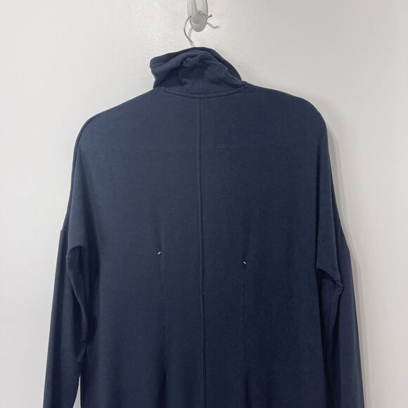 Kit & Ace Doublestacked Turtleneck Dress Laidback Brushed Navy Size 6 Pullover - Picture 6 of 7